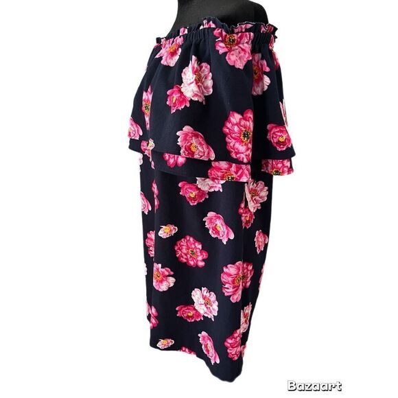 Mud Pie womens Off-the-shoulder Dress, Peony Size Medium - Picture 3 of 9